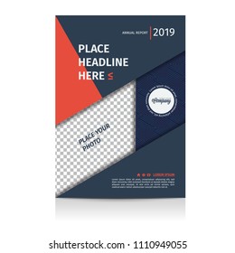Simple Business flyer template. A4 size design. Vector illustration.