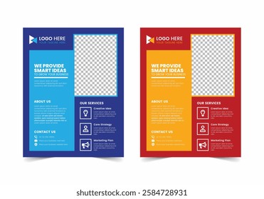 Simple Business Flyer Template | CMYK | US Letter | Print Ready | 0.125 Bleed
