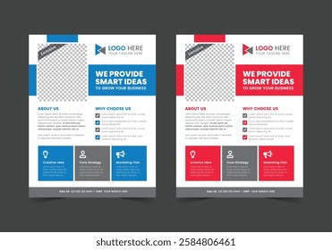 Simple Business Flyer Template | CMYK | US Letter | Print Ready | 0.125 Bleed