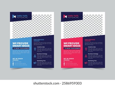 Simple Business Flyer Template | CMYK | US Letter | Print Ready | 0.125 Bleed
