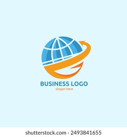Simple Business Globe Logo Design