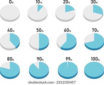 Simple Business Graph Icon Set