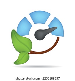 Simple business icon from Energy Saving Related Vector 3d Icons. Contains such Icons as Energy Cost, Power Consumption Level, Greenhouse. Money, leaves, savings, energy investments and much more.