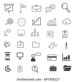 Simple Business icon set