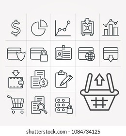 Simple business icons