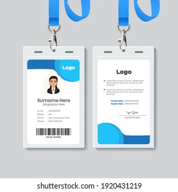 Simple Business Id Card Design Template. 