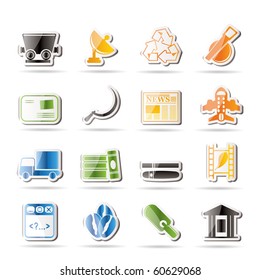 Simple Business and industry icons - Vector Icon set 2