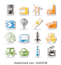 Simple Business and industry icons- vector icon set