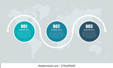 Simple Business Infographic Element Premium Vector