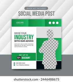 Simple Business Instagram post design template