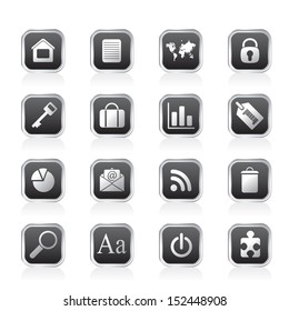 Simple Business and Internet Icons - Vector Icon Set
