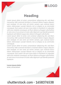 Plantillas vectoriales simples de membrete comercial