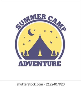 simple business logo about adventure in mountain nature,camping and survival