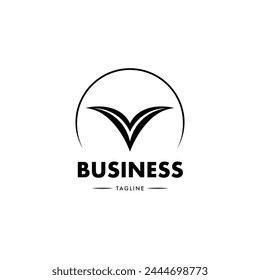 Vector simple del diseño del logotipo del negocio