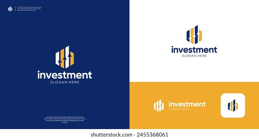 Simple business logo for financial company.