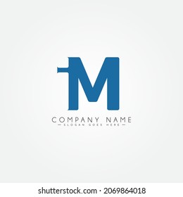 Simple Business Logo for Initial Letter IM - Alphabet Logo