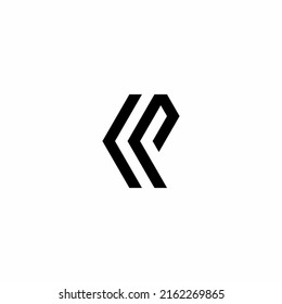 Simple Business Logo for Initial Letter KP