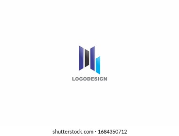 Ilustración vectorial del logotipo empresarial simple