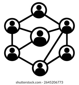 Um simples ícone de reunião de negócios com pessoas sentadas normalmente representa um design minimalista de vários indivíduos sentados em torno de uma mesa, sugerindo colaboração, discussão ou trabalho em equipe. 