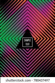 Simple Business Minimal Cover Vector Modern Background, Trendy Paper Pattern. Bright Color Certificate Template Dynamic Cool Simple Business Minimal Cover. Fluid Blend Rainbow Poster Design.