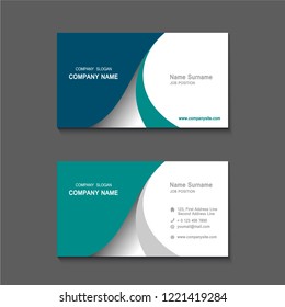Simple Business Name Card Set Template Stock Vector (Royalty Free