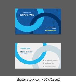 simple Business name card set template. design template. Vector illustration. Annual report.