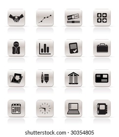 Simple Business and Office icons - Vector Icon Set