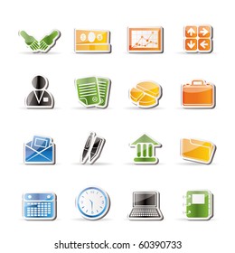 Simple Business and office icons - Vector Icon Set