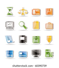 Simple Business and office  Icons  vector icon set