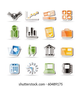 Simple Business and Office icons - Vector Icon Set