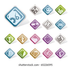 Simple Business and Office Icons - Vector Icon Set