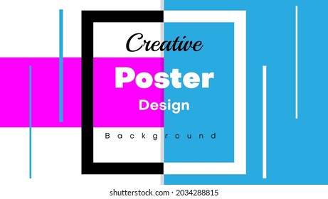 einfache Design-Vorlage für Geschäftsposter mit geometrischer Form