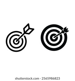 Simple Business target strategy icon
