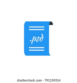 Simple Business Vector of Portfolio Paper Icon Template. Format File Icon Vector Illustration