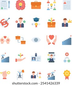 Conjunto de Paquete de Vector de negocios simple de línea delgada