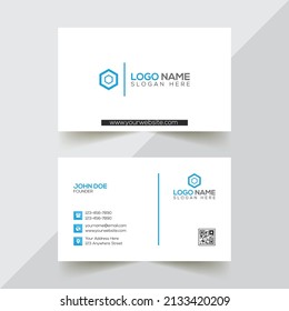 Simple businesscard vector template design.