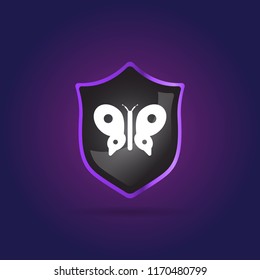 simple butterfly icon