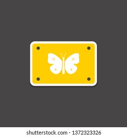 simple butterfly icon