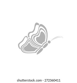 Simple butterfly icon.