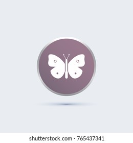 simple butterfly icon
