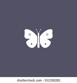 simple butterfly icon  design