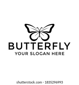 simple butterfly logo design idea