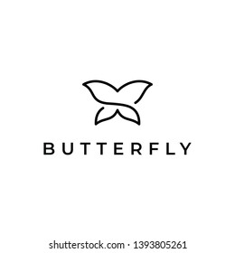 Simple Butterfly Logo Design Template