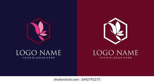 Simple butterfly logo design with unique concept| premium vector