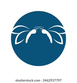 simple Butterfly logo template vector icon illustration