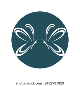 simple Butterfly logo template vector icon illustration