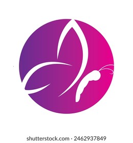 simple Butterfly logo template vector icon illustration