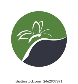 simple Butterfly logo template vector icon illustration