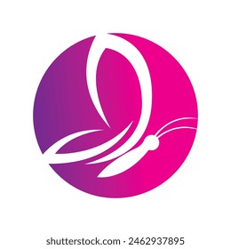 simple Butterfly logo template vector icon illustration