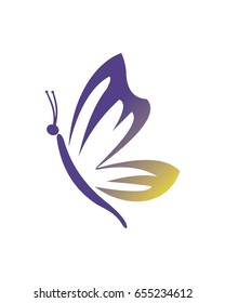 Simple Butterfly Logo Vector